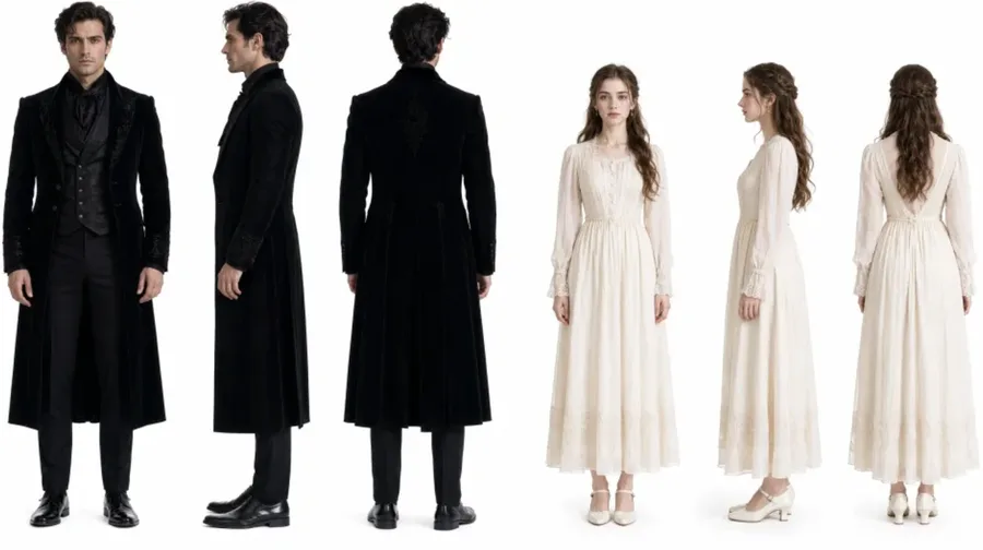 Official heroine reference for a vertical gothic drama