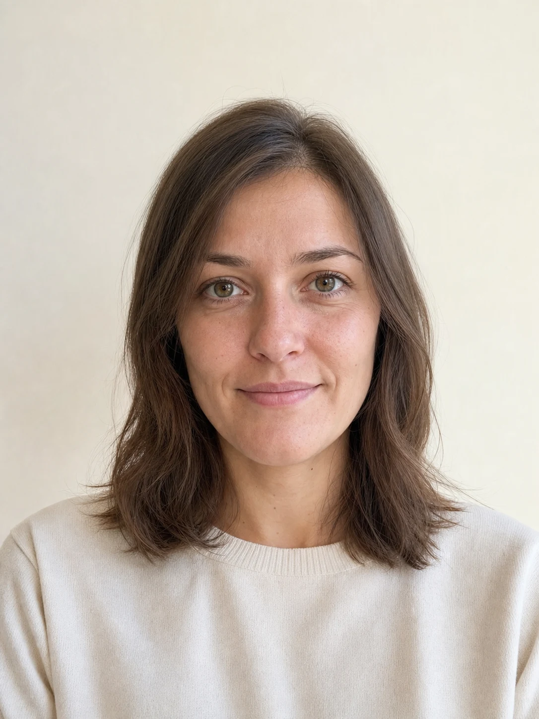 Portrait source before AI image extension