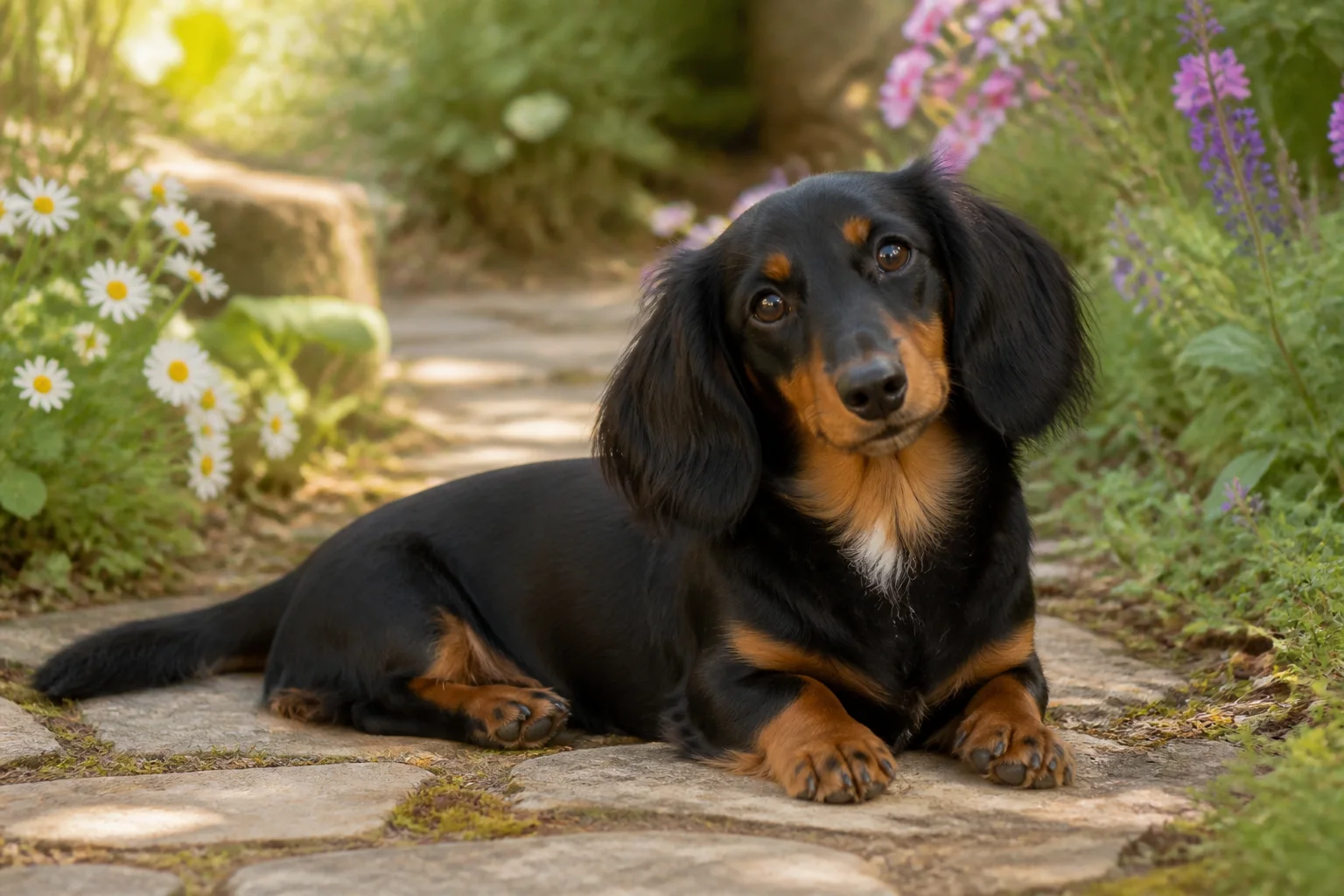 Pet photograph before a storybook portrait transformation