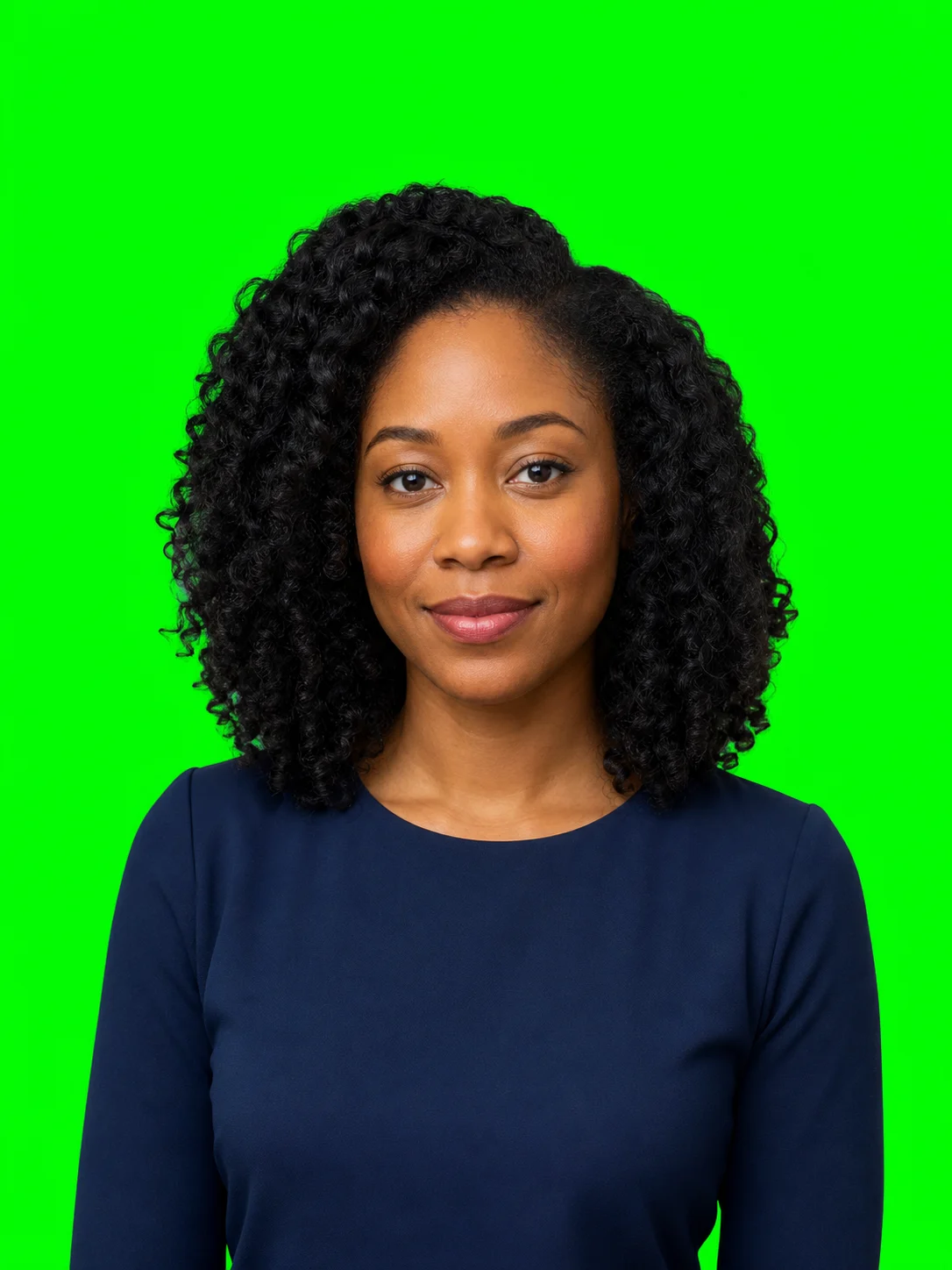 Portrait photograph before automatic background removal