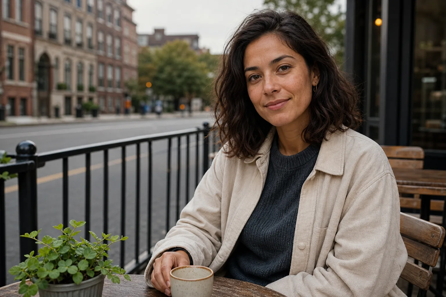 Portrait with refined visible detail after a clarity-focused image edit